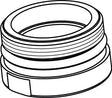 IDEAL STANDARD IS Adapter für Luftsprudler M21,5x1, Chrom – Hochwertiger Adapter