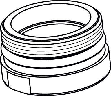 IDEAL STANDARD IS Adapter für Luftsprudler M21,5x1, Chrom – Hochwertiger Adapter