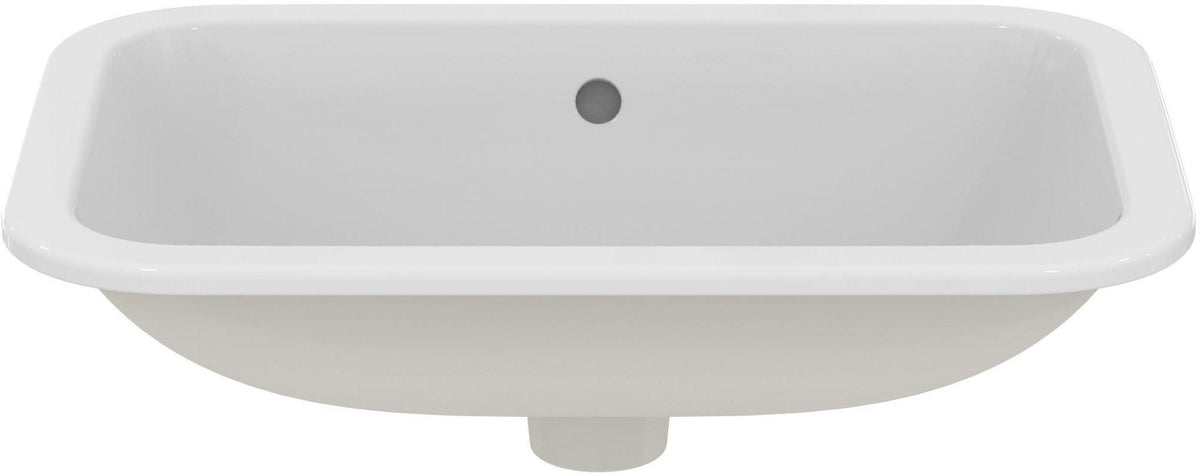 Ideal Standard Connect Einbauwaschtisch 580x410mm Weiß mit Überlauf und Ideal Plus Beschichtung