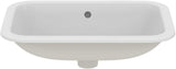 Ideal Standard Connect Einbauwaschtisch 580x410mm Weiß mit Überlauf und Ideal Plus Beschichtung