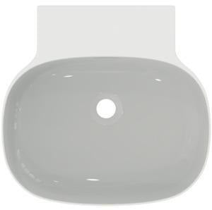 Ideal Standard Linda-X Aufsatzwaschtisch 500x480mm Weiß ohne Hahnloch mit Überlauf