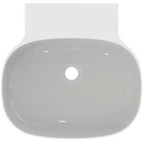 Ideal Standard Linda-X Aufsatzwaschtisch 500x480x135mm geschliffen Weiß ohne Hahnloch mit Überlauf