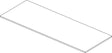IDEAL STANDARD Waschtischplatte Conca 1002x373mm Weiß ohne Ausschnitt