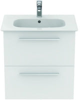 Ideal Standard i.life A Waschtischset 60 cm mit Unterschrank und chrom Griff, Weiß matt