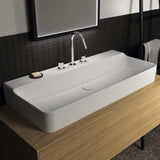 Ideal Standard Conca Aufsatzwaschtisch 1000x450x145 mm, 3 Hahnlöcher, ohne Überlauf, Weiß