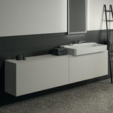 Ideal Standard Waschtischplatte Conca aus Keramik 2385x373x6 mm in Pietra Grau