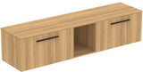 Ideal Standard i.life B Möbel-Set 200 cm – 2 Auszüge, 1 offenes Fach, Gr. Schwarz/Weiß matt