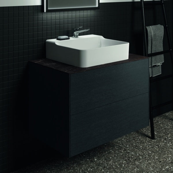 IDEAL STANDARD Conca Waschtischunterschrank 800 mm, 2 Auszüge, Walnuss Dunkel, wandhängend