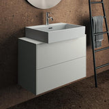 Ideal Standard Conca Waschtischunterschrank Eiche hell 802 mm – 2 Auszüge, Push-Open, wandhängend