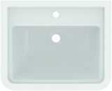 Ideal Standard Waschtisch Calla 615x500x175mm Weiß mit 1 Hahnloch und Überlauf