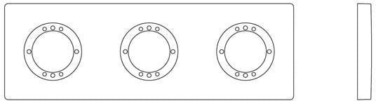 Ideal Standard Archimodule 1er Rosette 83x83 mm Chrom – Rechteckige Armaturenrosette
