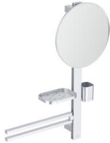 Ideal Standard Alu+ Accessoires-Kombi M700 mit Kosmetikspiegel 328 mm in Rosé – Beauty Bar