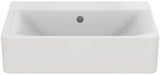 Ideal Standard Waschtisch Connect Cube, ohne Hahnloch, mit Überlauf, 550x460x175 mm, Weiß
