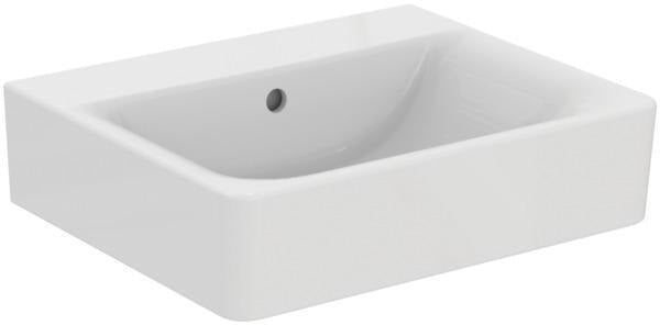 Ideal Standard Waschtisch Connect Cube, ohne Hahnloch, mit Überlauf, 550x460x175 mm, Weiß