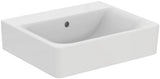 Ideal Standard Waschtisch Connect Cube, ohne Hahnloch, mit Überlauf, 550x460x175 mm, Weiß