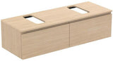 Ideal Standard Finesse Waschtischunterschrank 1402 mm, 2 Auszüge, Greige matt, wandhängend