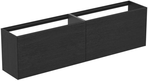 Ideal Standard Conca Waschtischunterschrank 1985 mm, 2 Auszüge, Anthrazit, wandhängend, ohne Platte