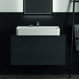 Ideal Standard Waschtischplatte Conca aus Keramik 1002x373x6 mm in Marmor Noir Desir
