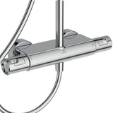 Ideal Standard Duschsystem Ceratherm T50 mit Brausethermostat und 1500 mm Schlauch in Chrom