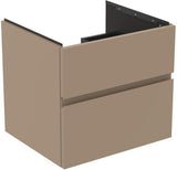Ideal Standard Finesse Möbelwaschtischunterschrank 600 mm mit 2 Auszügen und Softclose in Greige matt