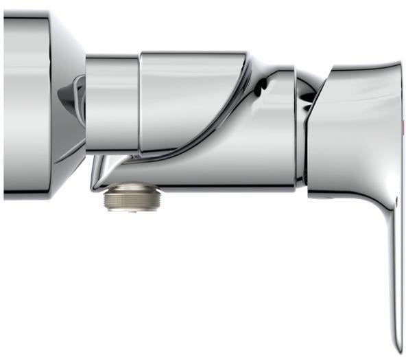 Ideal Standard Connect Air Brausearmatur AP, Ausladung 41 mm, Chrom – Einhandhebelmischer für die Wandmontage