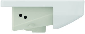 Ideal Standard i.life B Halbeinbauwaschtisch 550x440x170mm Weiß mit 1 Hahnloch und Überlauf