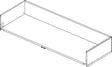 IDEAL STANDARD Conca Untere Schublade 100x37 cm Anthrazit matt lackiert – Badmöbel-Schubladenelement