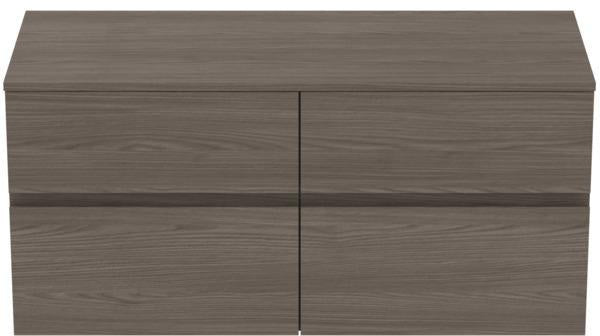 Ideal Standard Finesse Waschtischunterschrank 1202 mm, 4 Auszüge, Greige Matt, wandhängend