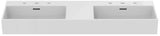Ideal Standard Doppelwaschtisch Extra 1215 mm, 2x 3 Hahnlöcher, mit Überlauf, geschliffen Weiß