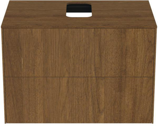 Ideal Standard Conca WT-Unterschrank 802 mm, 2 Auszüge, Push-Open, Anthrazit