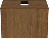 Ideal Standard Conca WT-Unterschrank 802 mm, 2 Auszüge, Push-Open, Anthrazit
