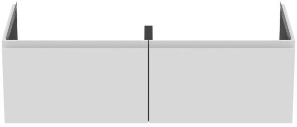 Ideal Standard Finesse Möbeldoppel-Waschtischunterschrank 1200 mm mit 2 Softclose-Auszügen in Greige matt