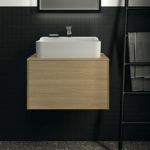 Ideal Standard Conca WT-Unterschrank 602 mm, 1 Auszug, Push-Open, Softclose, Weiß matt
