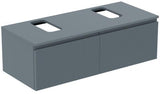 Ideal Standard Finesse Waschtischunterschrank 1202 mm mit 2 Softclose-Auszügen, Greige matt