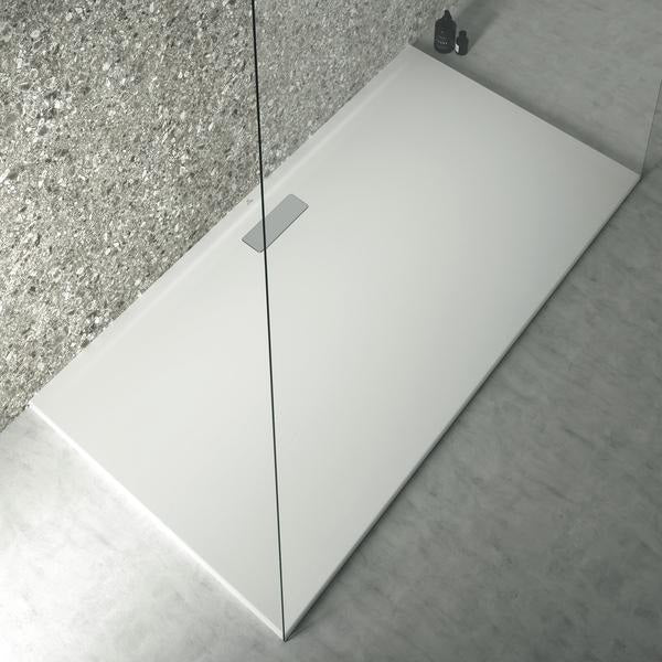 Ideal Standard Rechteck-Brausewanne Ultra Flat New 1700x900x25 mm Weiß – Bodenebener Einbau
