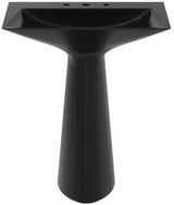 Ideal Standard Säulenwaschtisch Tipo-Z 740x470x900 mm Schwarz mit 3 Hahnlöchern und Überlauf