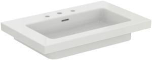 Ideal Standard Möbelwaschtisch Extra 810x510mm Weiß mit 3 Hahnlöchern und Überlauf