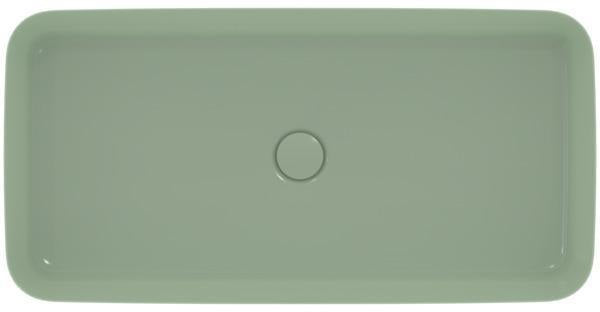 IDEAL STANDARD Ipalyss Aufsatzwaschtisch 800x400x120 mm Seidenweiß ohne Hahnloch