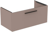 Ideal Standard i.life B Badmöbelset 140 cm – 1 Auszug, 1 offenes Fach, Gr. Schwarz/Weiß matt