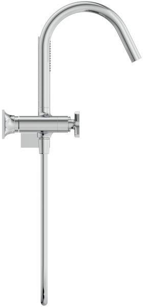 Ideal Standard Joy Neo Badearmatur, Aufputz, 190 mm Auslauf, Kreuzgriffe, Chrom