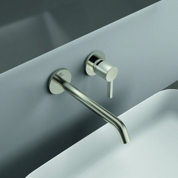 Ideal Standard Joy Wand-Waschtischarmatur BS2 Brushed Gold 220 mm Auslauf