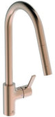 IDEAL STANDARD Gusto Küchenarmatur 240 mm Auslauf mit 1-Funktionshandbrause in Sunset Rose