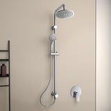 Ideal Standard Idealrain Duschsystem für UP-Armatur, Chrom, Thermostat, 3 Strahlarten