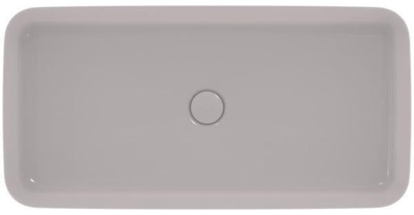 IDEAL STANDARD Ipalyss Aufsatzwaschtisch 800x400x120 mm Seidenweiß ohne Hahnloch