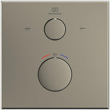 Ideal Standard Ceratherm C100 Badethermostat Unterputz Brushed Gold Rosette 163x163 mm