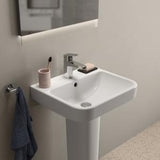 Ideal Standard i.life B Waschtisch 500x440mm Weiß mit Überlauf und 1 Hahnloch – Hängend