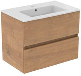 Ideal Standard Eurovit+ Möbelpaket mit Waschtisch 51 cm, Unterschrank 50 cm und 2 Auszügen in Grau