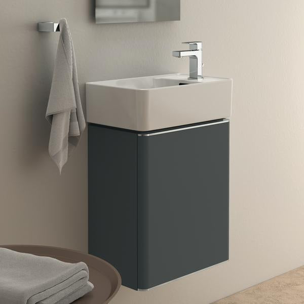 Ideal Standard Adapto Handwaschbecken-Unterschrank 427 mm, 1 Tür, anthrazit matt – wandhängend