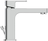 Ideal Standard Edge Waschtischarmatur Slim Chrom 5 l/min mit Ablaufgarnitur 120 mm Ausladung