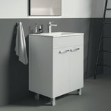Ideal Standard Eurovit Stand-Waschtischunterschrank 60 cm, 2 Türen, Hochglanz Weiß